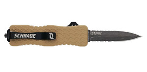 Schrade Uproar Tactical D/A OTF Knife 3" Blade FDE - 1159305