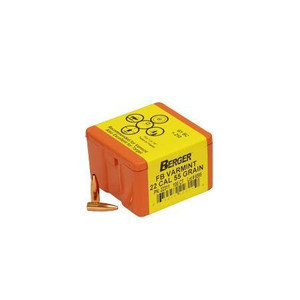 Berger Match Grade Varmint Bullets .22 cal .224" 55 gr FB VARMINT 100/box - 60-22311