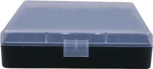 Berry's Mfg #008 (.40/45 ACP/10mm) Box Black w/Clear Lid - 100rd - 16678