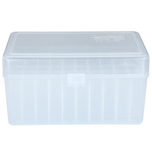 Berry's Mfg 412 Clear Ammo Flip Top Box  Holds 50 Rounds -  .300 Ultra - 71156
