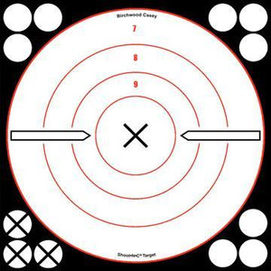 Birchwood Casey Shoot-N-C White/Black Bull's-Eye "X" Targets - BC-34019 Birchwood Casey Shoot-N-C White/Black Bull's-Eye "X" Targets - BC-34019