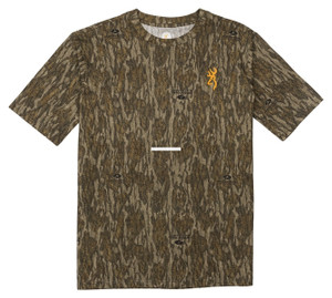 Browning Wasatch Short Sleeve T-Shirt Mossy Oak Bottomland S - 3017811901