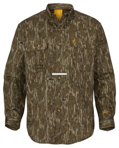 Browning Wasatch-CB Shirt Button-Front 2 Pocket Mossy Bottomland S - 3017801901