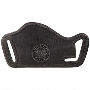 Bulldog Molded Leather Belt Slide Holster for Most Small Frame Revolvers with 2-4" Barrels Black RH - MLB-RS