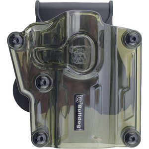 Bulldog Max Multi-Fit Polymer Holster w/ Paddle-Transparent Green RH - MX-004 Bulldog Max Multi-Fit Polymer Holster w/ Paddle-Transparent Green RH - MX-004