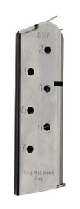 Chip McCormick Shooting Star Officer's 1911 Handgun Magazine .45 ACP Stainless Steel 7/rd - M-MG-45CP7