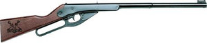 Daisy Buck BB Compact/Short LOP Lever Action Air Rifle .177 Cal Wood Stock - Blue - 992105-633