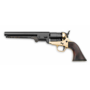 Pietta 1851 Navy Brass Frame Walnut Grips - .44 cal 7-1/2" - REB 44