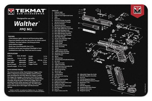 TekMat 11x17 Gun Cleaning Mat- Walther PPQ Mod2 - TEK-R17-WAL-PPQ-M2 TekMat 11x17 Gun Cleaning Mat- Walther PPQ Mod2 - TEK-R17-WAL-PPQ-M2