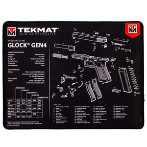 TekMat 15x20 Ultra Premium Gun Cleaning -  Glock G4 - TEK-R20-GLOCK-G4