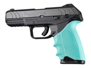 Hogue HandAll Beavertail Grip Sleeve Ruger Security 9 Aqua - 17704 Hogue HandAll Beavertail Grip Sleeve Ruger Security 9 Aqua - 17704