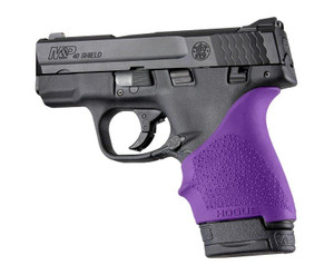 Hogue HandAll Beaver Tail Grip Sleeve S&W M&P Shield Ruger LC9 Glock 26/27 Purple - 18406 Hogue HandAll Beaver Tail Grip Sleeve S&W M&P Shield Ruger LC9 Glock 26/27 Purple - 18406