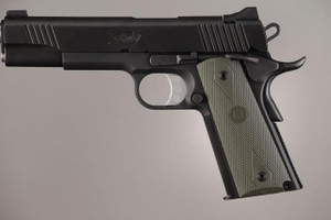 Hogue Colt Government Grips .45 1911 Rubber Grips Panels Checkered with Diamonds - OD Green - 45011 Hogue Colt Government Grips .45 1911 Rubber Grips Panels Checkered with Diamonds - OD Green - 45011