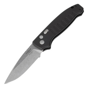 Hogue Ballista I Automated Folder Knife 3 1/2" Drop Point Blade Black - 64136 Hogue Ballista I Automated Folder Knife 3 1/2" Drop Point Blade Black - 64136