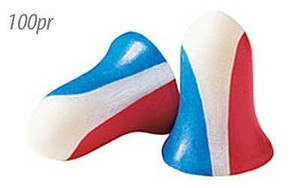 Howard Leight USA Shooters Earplugs100 pair pack Red/White/Blue - R-03113