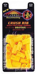 Harvester Muzzleloader 50 Cal. Crush Rib Sabots Fit 45 Cal. Bullets (Boattail) 50/pk - H35045BYR