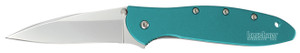 Kershaw Leek Folding Knife 3" Drop Point Blade Teal - 1660TEAL Kershaw Leek Folding Knife 3" Drop Point Blade Teal - 1660TEAL