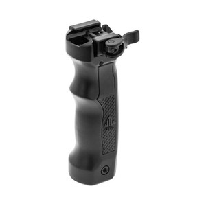 UTG Bipod D Grip with Ambi. Quick Release Deployable Black - MNT-DG02Q