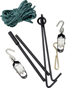 LEM Products Collapsible Gambrel with Rope Hoist - 338