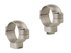Leupold 2-Piece STD Windage Adjustable Steel Rings 30mm High Silver - 52495