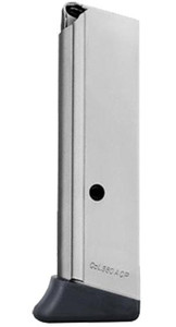 Mec-Gar Walther PPK/S .380 Magazine Finger Rest Floorplate Nickel 7/rd - MGWPPKSFRN Mec-Gar Walther PPK/S .380 Magazine Finger Rest Floorplate Nickel 7/rd - MGWPPKSFRN