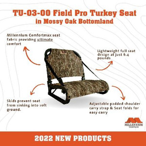 MIllenium Field Pro Turkey Seat - Bottomland - TU-03-00