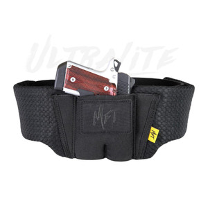 Mission First Tactical Ultralite Belly Band Holster Black Ambi - H6-BB-3