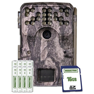 Moultrie A-900i Trail Camera Bundle with 16GB SD Card 8AA Batteries Strap 30MP - MCG-14002
