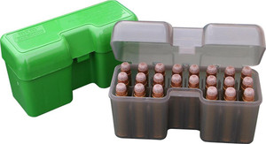 MTM Case-Guard RF-22LM Series Flip Top Rifle Ammo Box Green - RF22-SM-10