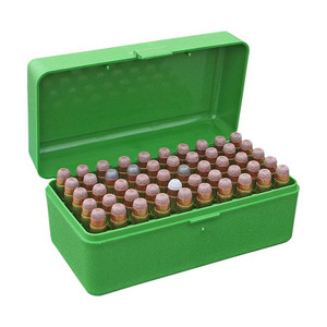 MTM Case-Gard R-50 Series Rifle Ammo Box .300 WSM/45-70/7mm R SAUM Green - RMLD-50-10