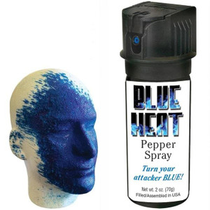 Personal Security Products Eliminator Blue Heat Pepper Spray 2 oz with Blue Dye - EC60BHFT-C