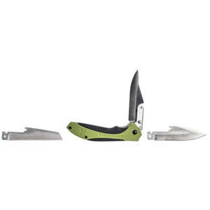 Remington RXB Liner Lock Folding Knife 4-1/2" Multi Blade Green and Black - R15737 Remington RXB Liner Lock Folding Knife 4-1/2" Multi Blade Green and Black - R15737