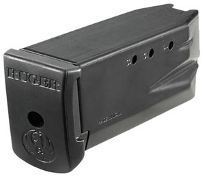 Ruger Handgun Magazine W/Extended Finger Plate for SR40C .40 S&W 9rds Black - 90368