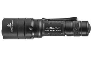 Surefire EDCL1-T Dual Output Everyday Carry Flashlight 500 Lumens Black - EDCL1-T
