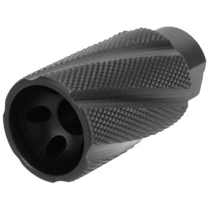 Tacfire Knurled Linear Compensator Sound & Concussion Forwarder .223/5.56 1/2x28 Black - MZ1023