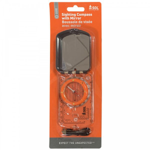 Survive Outdoors Longer Sighting Compass with Mirror - 0140-0030 Survive Outdoors Longer Sighting Compass with Mirror - 0140-0030