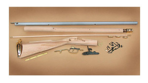 Traditions Black Powder Kentucky Rifle Build-It-Yourself Kit Select Raw Hardwood .50 Cal 33.5" White Barrel - KRC52206