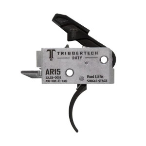 TriggerTech AR-15 Duty Trigger Single-Stage 3.5 lb Curved Black - AH0-SDB-33-NNC