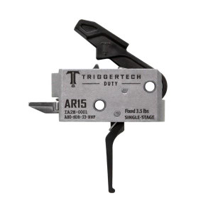 TriggerTech AR Duty Trigger Single-Stage 3.5 lb Flat Black - AH0-SDB-33-NNF