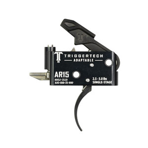 TriggerTech AR15 Single-Stage Adaptable Pro Curved Trigger Black - AR0-SBB-25-NNP