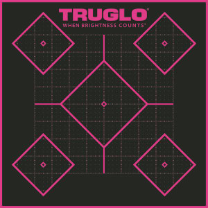 Truglo Tru-See Splatter Target 5 Diamond 12x12 6 Pack Pink - TG14P6 Truglo Tru-See Splatter Target 5 Diamond 12x12 6 Pack Pink - TG14P6