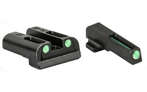 Truglo TFO Tritium/Fiber-Optic Day/Night Sights Fit Sig #6 Front/#8 Rear - Front Green/Rear Green - TG131ST2