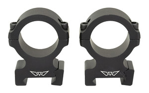 Warne Vapor 2-Piece Horizontal Scope Rings 1" High Matte - V602M