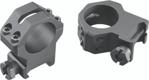 Weaver 4-Hole Tactical Picatinny Aluminum Scope Rings - Matte - 1" High - 99512