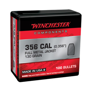 BULLETS .38 MC 130GR FMJ 100 COUNT - WB38MC130X