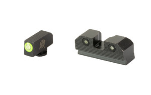 XS Sight Systems R3D 2.0 Night Sights for Glock 20/21/29/30/30S/37/40/41 Green Front with Black Rear - GL-R202P-6G