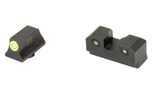 XS Sight Systems R3D 2.0 Suppressor Height Night Sights for Glock 42/43/43x/48 Green Front with Black Rear - GL-R206P-6G