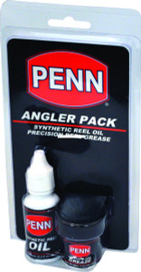 Penn Angpckcs6 Angler's Pack Combo - 1/2oz Bottle Oil & 1/2oz Grease Tube - ANGPCKCS6