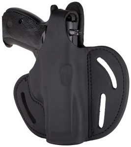 1791 Gunleather BHX3SBLR BHX  OWB Size 03 Stealth Black Leather Belt Slide Compatible wGlockSW MP Shield Right Hand - BHX3SBLR