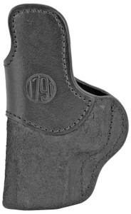 1791 Gunleather RCH4BLKR RCH  IWB Size 04 Black Leather Belt Clip Compatible wGlock 17SW MP ShieldSpringfield XD Right Hand - RCH4BLKR
